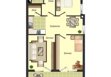 Wohnung Bergkamen Weddinghofen - 3 Zimmer, 71 m&sup2;, 559&euro; | Angebot:27271268