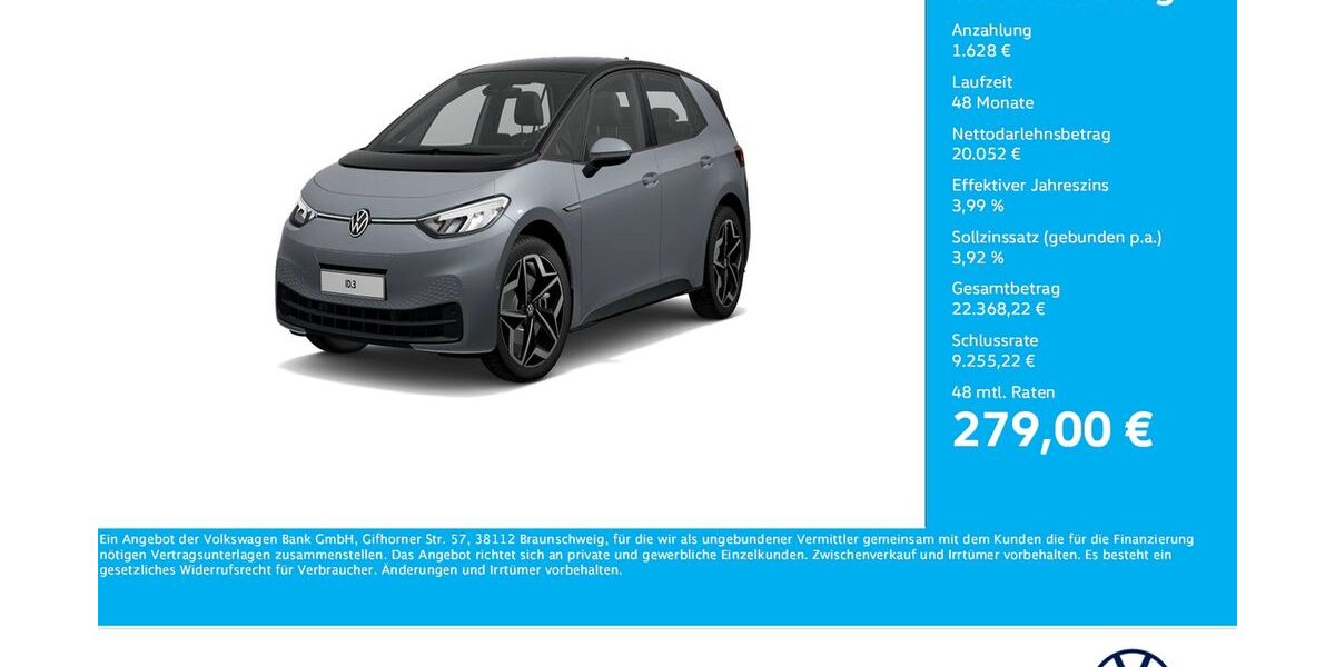 VW ID.3 42.528 km 21.660 &euro; Unna 59423
