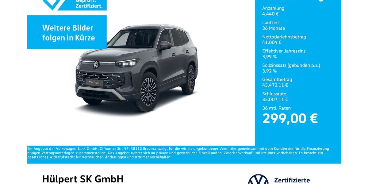 VW Tayron 8.400 km 43.855 &euro; Bergkamen 59192