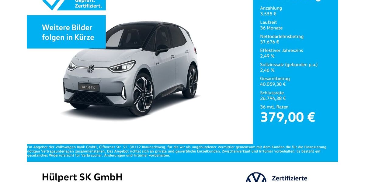 VW ID.3 1.475 km 40.444 &euro; Bergkamen 59192