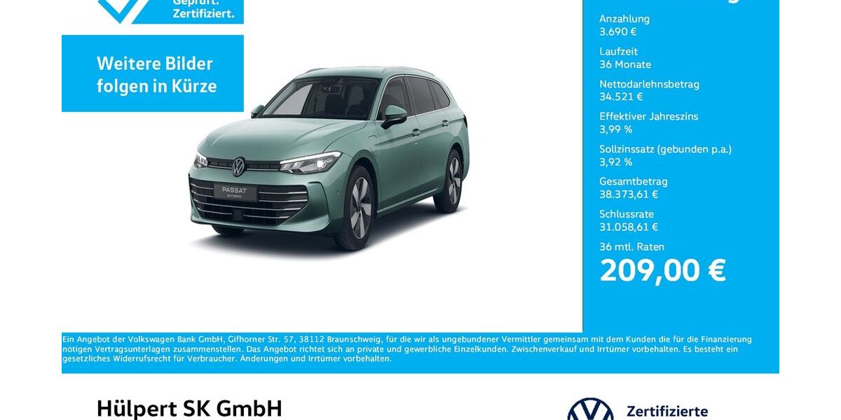 VW Passat Variant 10.412 km 37.888 &euro; Bergkamen 59192