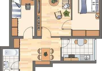 Wohnung Kamen Methler - 3 Zimmer, 74 m&sup2;, 569&euro; | Angebot:27352427